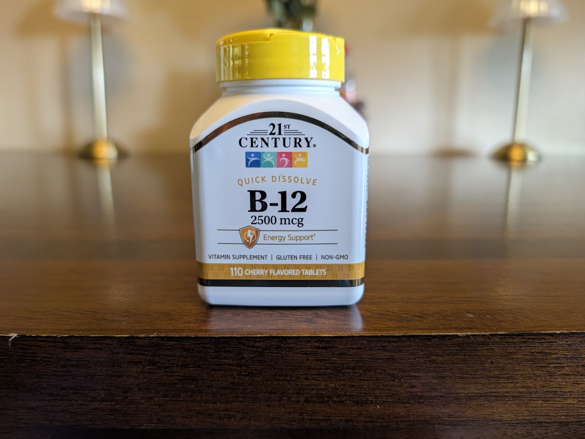 21st Century Quick Dissolve B-12 2500 mcg Lex takes weekly