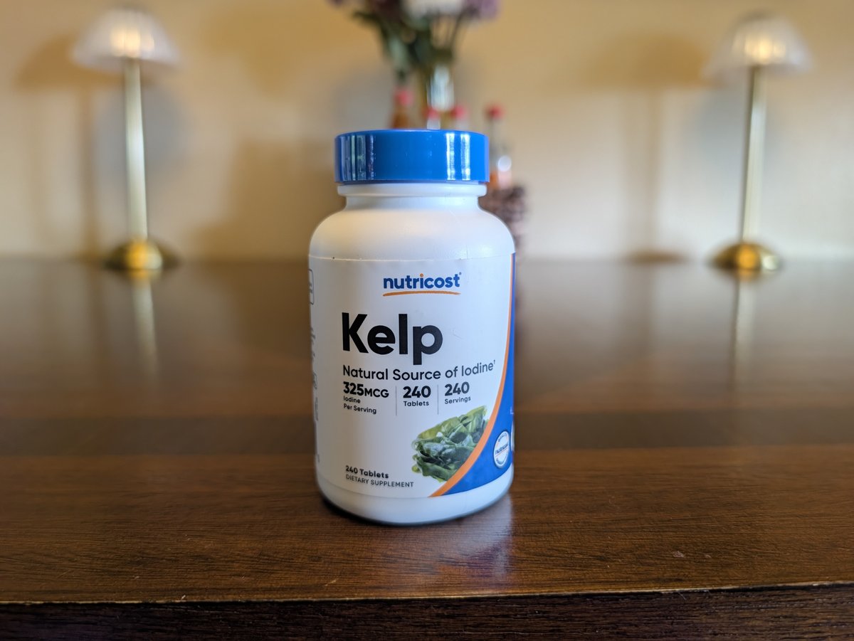 Nutricost kelp iodine tablets Lex uses instead of iodized salt